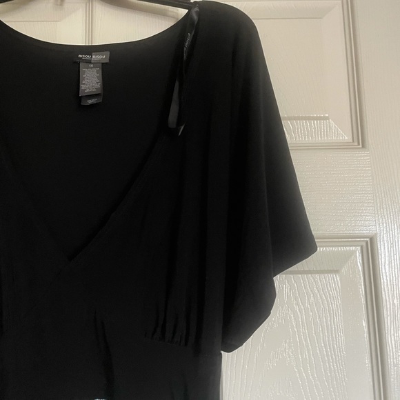 NWOT bisou bisou long drape dress 16 - Picture 7 of 15